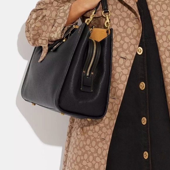 Coach Rogue Bag 39 In Regenerative Leather - Picture 2 of 6